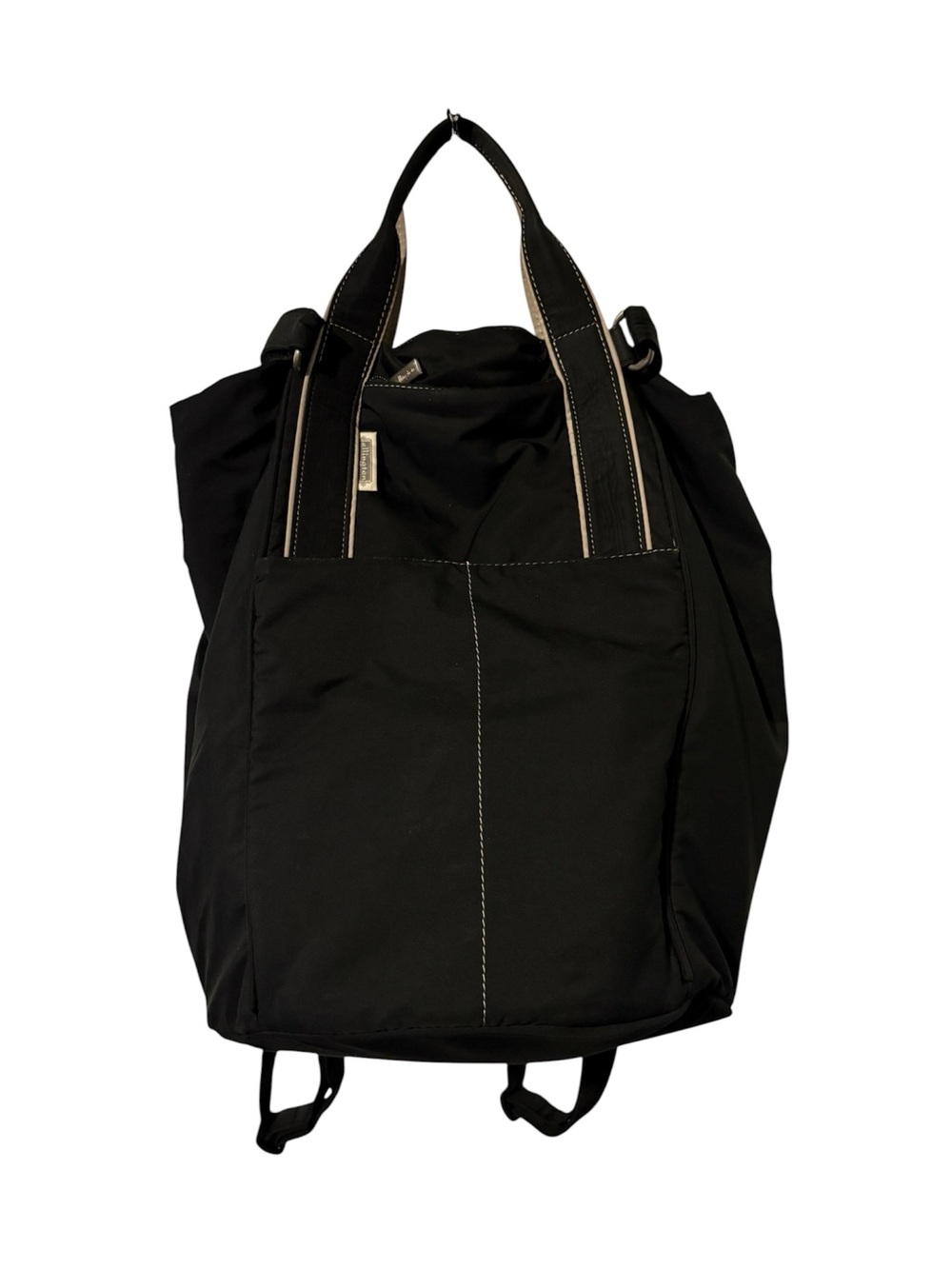 Ellington Black Tote-Style Backpack with Dual Carry Straps